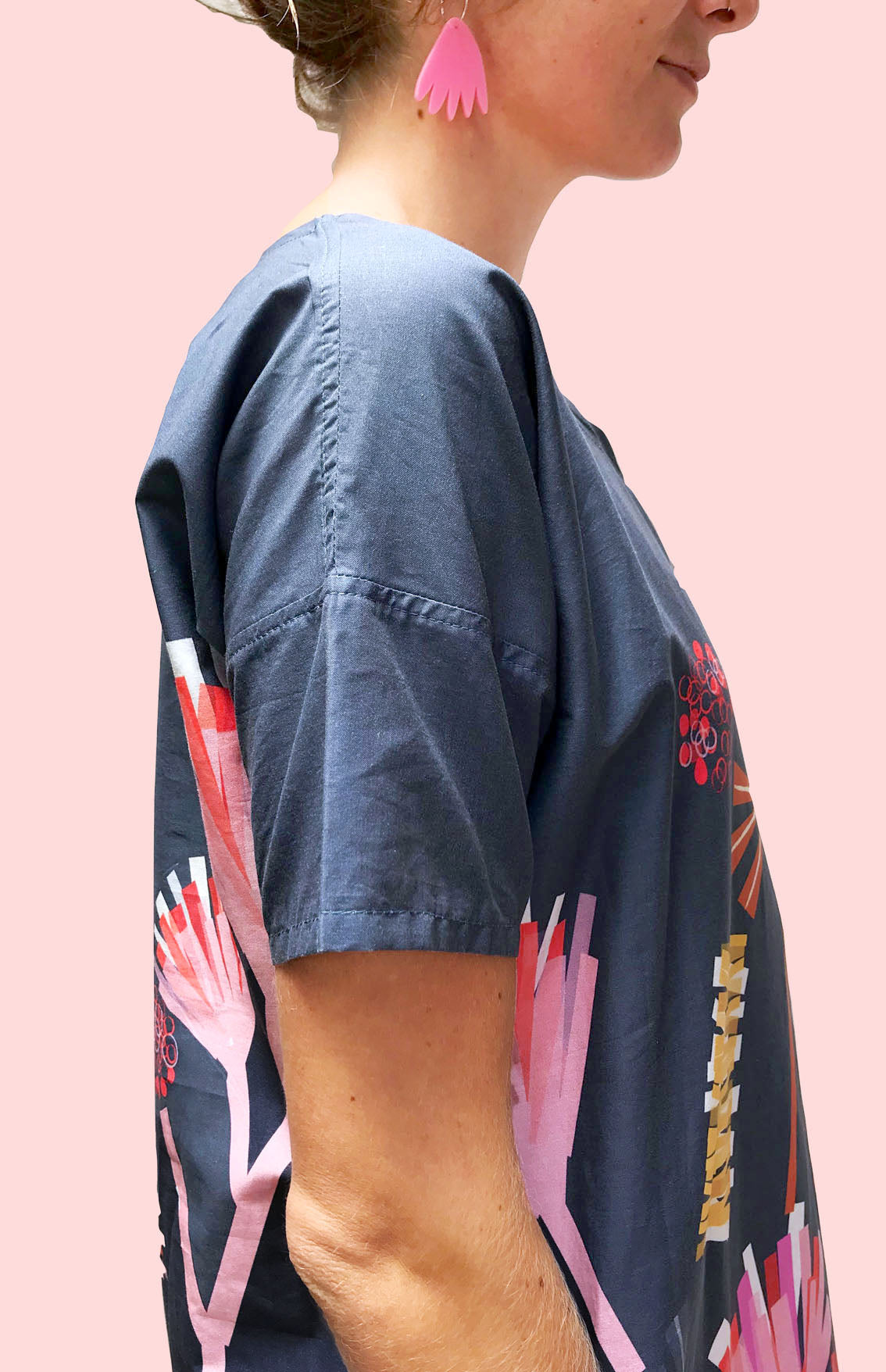 Mauve Protea dress 100% ORGANIC COTTON (9916563912)