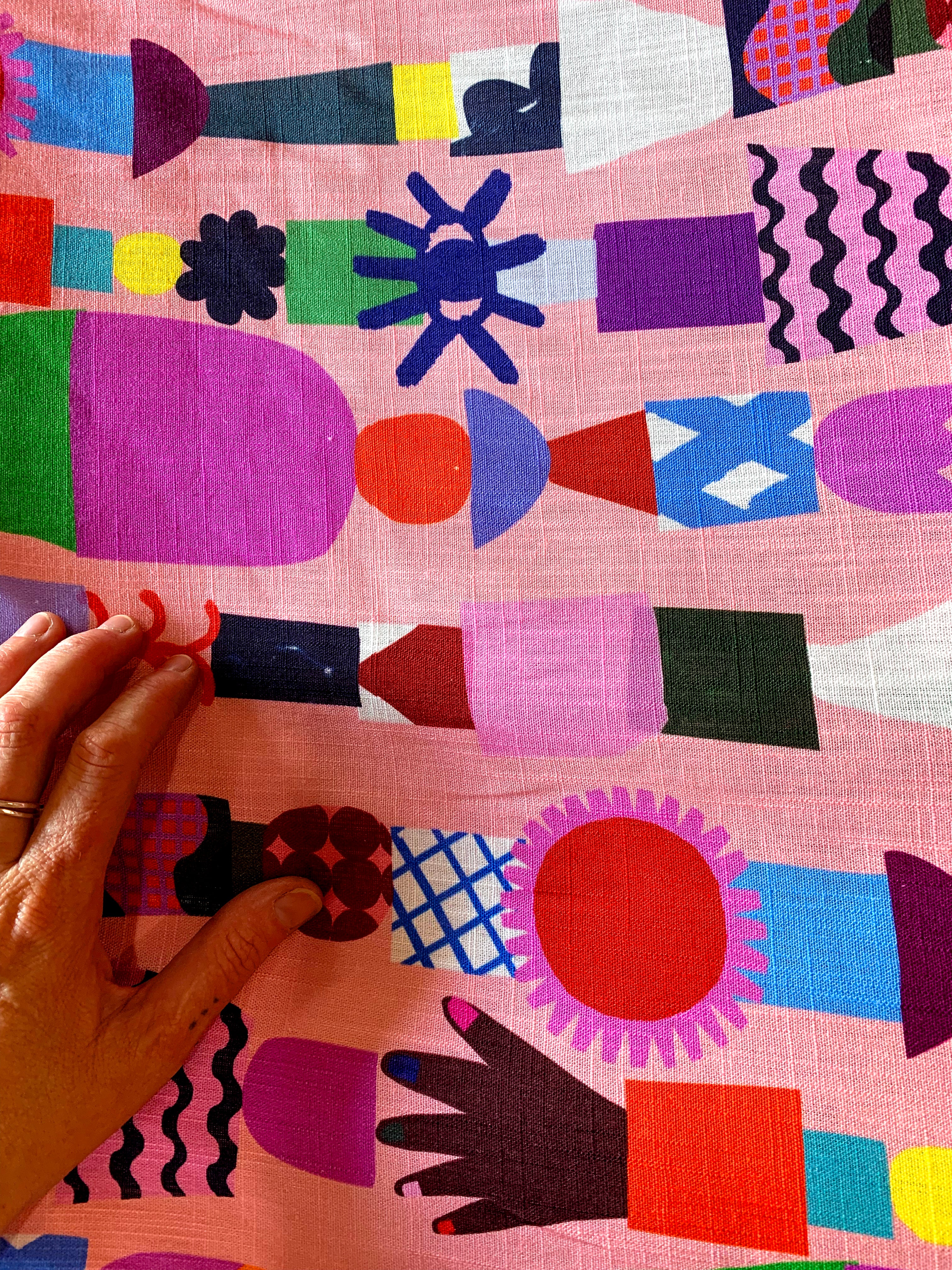 Copy of Fig Tree Lines linen cotton (7106873000089)
