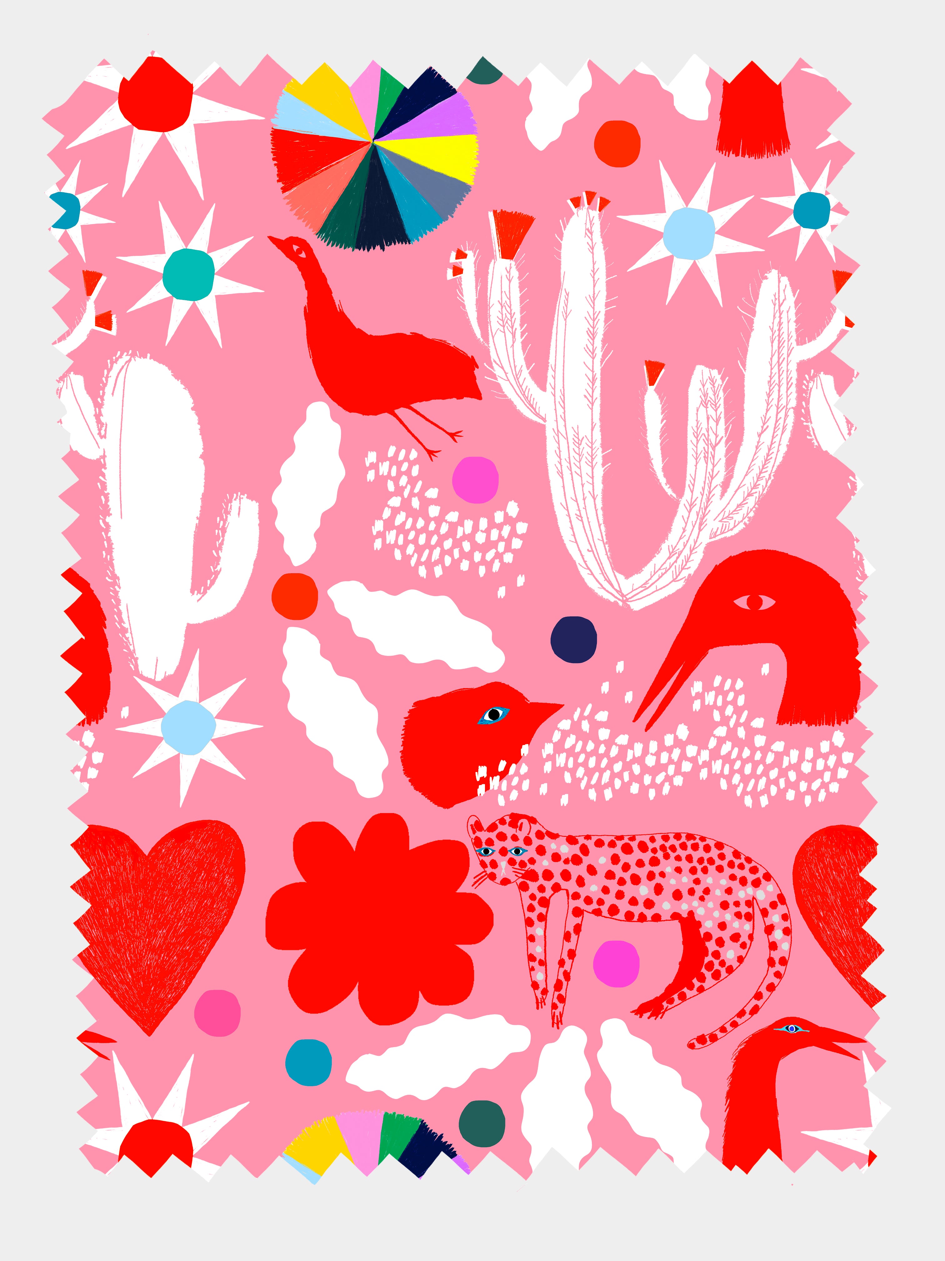 Pink Spells 100% organic cotton jersey (6943565054105)