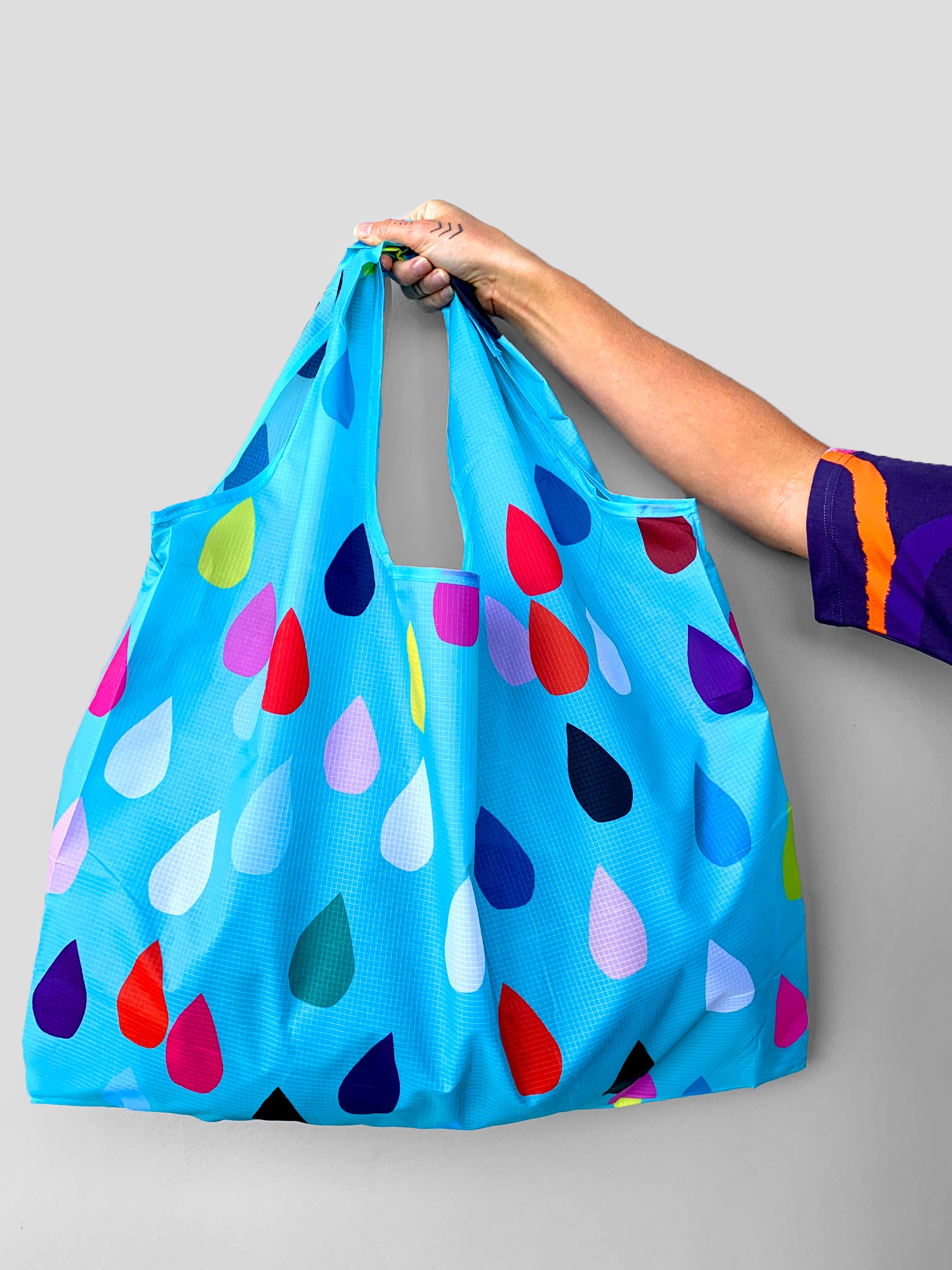 Bright Drops 95% cotton 5% Silk Scarf/Sarong