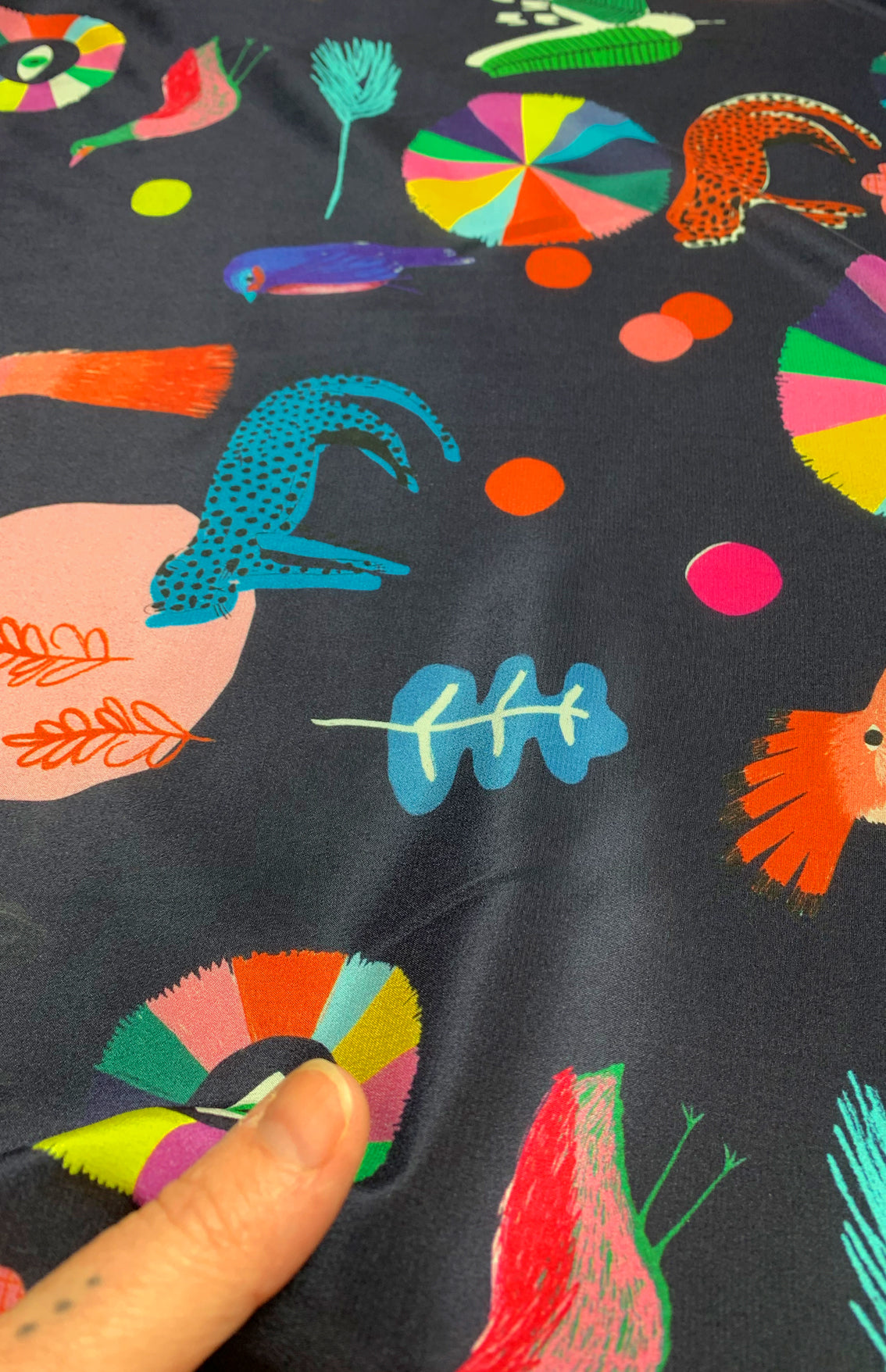 Silk Spell 100% silk crepe by Meterage (2277733302368)