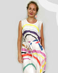 Doops Loops 100% organic cotton dress with tie (1500121759840)