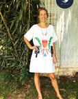  Crowned Banksia 100% linen dress (9381858504)