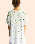 Only a few sizes left (one of each) Confetti 100% linen dress (9381827656)